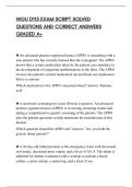 WGU D115 EXAM SCRIPT SOLVED&NewLine;QUESTIONS AND CORRECT ANSWERS&NewLine;GRADED A&plus;