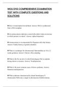 WGU D115 COMPREHENSIVE EXAMINATION&NewLine;TEST WITH COMPLETE QUESTIONS AND&NewLine;SOLUTIONS