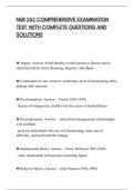 NUR 253 COMPREHENSIVE EXAMINATION&NewLine;TEST WITH COMPLETE QUESTIONS AND&NewLine;SOLUTIONS