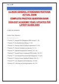 Illinois Pesticide Applicator General Standards Exam Prep 2026-2027&colon; 275&plus; Practice Questions with Verified Answers & Rationales