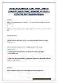 IAAP CAP EXAM &vert; ACTUAL QUESTIONS & VERIFIED SOLUTIONS &vert; NEWEST 2026-2027 UPDATED EDITION&vert;GRADED A&plus;