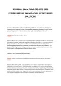 BYU FINAL EXAM GOVT-041-S003 2026&NewLine;COMPREHENSIVE EXAMINATION WITH VERIFIED&NewLine;SOLUTIONS