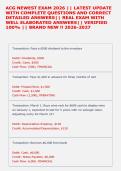 ACG NEWEST EXAM 2026 &vert;&vert; LATEST UPDATE &NewLine;WITH COMPLETE QUESTIONS AND CORRECT &NewLine;DETAILED ANSWERS&vert;&vert; REAL EXAM WITH &NewLine;WELL ELABORATED ANSWERS&vert;&vert; VERIFIED &NewLine;100&percnt; &vert;&vert; BRAND NEW &excl;&excl; 2026-2027  