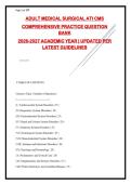 Medical-Surgical Nursing NCLEX Practice Questions&colon; 220&plus; Questions with Verified Answers & Rationales &vert; 2026-2027