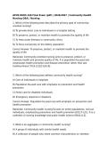 APUS NURS 440 Midterm Exam  & Final Exam Package Bundle&lpar;pdf&rpar; &vert; 2026&sol;2027 &vert; Community Health Nursing Q&A &vert; Nursing