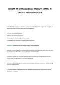 HESI LPN-RN ENTRANCE EXAM &lpar;MOBILITY EXAMS&rpar; A&plus;&NewLine;GRADED 100&percnt; VERIFIED 2026