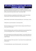 APK 6167 Midterm Practice with correct answers 100&percnt; 2026