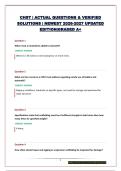 CHST &vert; ACTUAL QUESTIONS & VERIFIED SOLUTIONS &vert; NEWEST 2026-2027 UPDATED EDITION&vert;GRADED A&plus;
