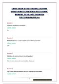 CHST  EXAM PACKAGE&vert; QUESTIONS & VERIFIED SOLUTIONS &vert; NEWEST 2026-2027 UPDATED EDITION