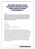 ANTI FRAUD CFE EXAM &vert; ACTUAL QUESTIONS & VERIFIED SOLUTIONS &vert; NEWEST 2026-2027 UPDATED EDITION&vert;GRADED A&plus;