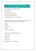 Nutrition Exam 2 Question and Answer &lbrack;2026&rsqb; &vert;&NewLine;UPDATED ACTUAL Exam &vert; Ultimate Study Guide