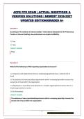 ACFE CFE EXAM &vert; ACTUAL QUESTIONS & VERIFIED SOLUTIONS &vert; NEWEST 2026-2027 UPDATED EDITION&vert;GRADED A&plus;