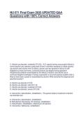 NU 671 Final Exam 2026 UPDATED Q&A Questions with 100&percnt; Correct Answers