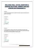 NHA CCMA FINAL &vert; ACTUAL QUESTIONS & VERIFIED SOLUTIONS &vert; NEWEST 2026-2027 UPDATED EDITION&vert;GRADED A&plus;