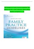 Family Practice Guidelines 5th Edition Test Bank and Study Guide&NewLine;&NewLine;