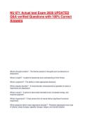 NU 671 Actual test Exam 2026 UPDATED Q&A verified Questions with 100&percnt; Correct Answers