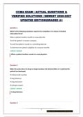 NHA CCMA EXAM  PACKAGE &vert; QUESTIONS & VERIFIED SOLUTIONS &vert; NEWEST 2026-2027 UPDATED EDITION