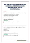 RMA COMPLETE QUESTION BANK &vert; ACTUAL QUESTIONS & VERIFIED SOLUTIONS &vert; NEWEST 2026-2027 UPDATED EDITION&vert;GRADED A&plus;
