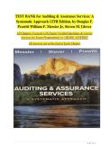 Auditing & Assurance Services&comma; 12th Edition&colon; Comprehensive Test Bank &vert; Complete Practice Questions & Answers &semi; Extensive Exam Preparation