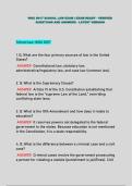 WGU D017 SCHOOL LAW COMPLETE BUNDLED EXAMS