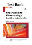 Test Bank for Understanding Pharmacology&colon; Essentials for Medication Safety&comma; 2nd Edition by Workman & LaCharity &ndash; Complete Chapters 1&ndash;32 with 420&plus; Pages of Verified Questions&comma; Answers & Detailed Rationales for Nursing & NCLEX-RN Exams &lpar;2025&ndash;2027