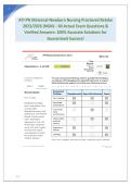 ATI PN Maternal-Newborn Nursing Proctored Retake &NewLine;2023&sol;2026 &lpar;NGN&rpar; &ndash; 60 Actual Exam Questions & &NewLine;Verified Answers&colon; 100&percnt; Accurate Solutions for &NewLine;Guaranteed Success&excl; 