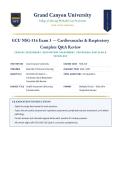 NSG 316 &sol; NSG316 Exam 3 &lpar;LATEST EDITION&rpar; Cardiovascular & Respiratory &vert; Complete Questions & Verified Answers &vert; 100&percnt; Correct &vert; Grade A &ndash; GCU