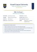 NSG 316 &sol; NSG316 Exam 3 &lpar;LATEST EDITION&rpar; Health Assessment &vert; Complete Questions & Verified Answers &vert; 100&percnt; Correct &vert; Grade A &ndash; GCU