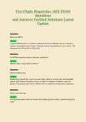 FAA Flight Dispatcher ADX EXAM Questions and Answers Verified Solutions Latest Update 5