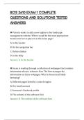 BCIS 2610 EXAM 1 COMPLETE&NewLine;QUESTIONS AND SOLUTIONS TESTED&NewLine;ANSWERS