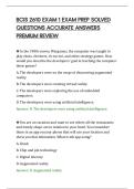 BCIS 2610 EXAM 1 EXAM PREP SOLVED&NewLine;QUESTIONS ACCURATE ANSWERS&NewLine;PREMIUM REVIEW