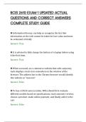 BCIS 2610 EXAM 1 UPDATED ACTUAL&NewLine;QUESTIONS AND CORRECT ANSWERS&NewLine;COMPLETE STUDY GUIDE&NewLine;