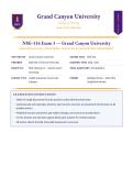 NSG 316 &sol; NSG316 Exam 3 &lpar;LATEST EDITION&rpar; Health Assessment &vert; Complete Questions & Verified Answers &vert; 100&percnt; Correct &vert; Grade A &ndash; GCU