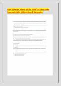 PN ATI Mental Health Retake 2023&sol;2025 Proctored &NewLine;Exam with NGN 60 Questions & Rationales&period;
