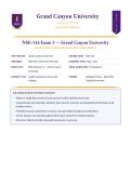 NSG 316 &sol; NSG316 Exam 3 &lpar;LATEST EDITION&rpar; Health Assessment &vert; Complete Questions & Verified Answers &vert; 100&percnt; Correct &vert; Grade A &ndash; GCU