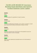 FACHE ACHE BOARD OF Governors&NewLine;Revision Exam Questions and Answers&NewLine;Verified Solutions Latest Update