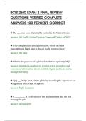 BCIS 2610 EXAM 2 FINAL REVIEW&NewLine;QUESTIONS VERIFIED COMPLETE&NewLine;ANSWERS 100 PERCENT CORRECT
