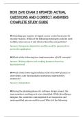 BCIS 2610 EXAM 3 UPDATED ACTUAL&NewLine;QUESTIONS AND CORRECT ANSWERS&NewLine;COMPLETE STUDY GUIDE