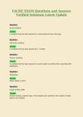 FACHE EXAM Questions and Answers Verified Solutions Latest Update 3
