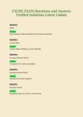 FACHE EXAM Questions and Answers Verified Solutions Latest Update 6
