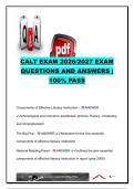 CALT Exam 2026&sol;2027 Questions & Answers &vert; 150&plus; Questions &vert; Dyslexia&comma; Structured Literacy&comma; Phonology&comma; Assessment & Orton-Gillingham