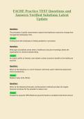 FACHE Practice TEST Questions and Answers Verified Solutions Latest Update 4