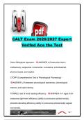 CALT Exam 2026&sol;2027 Questions & Answers &vert; 50&plus; Questions &vert; Orton-Gillingham&comma; Dyslexia&comma; CTOPP&comma; Phonological Awareness & MSLE