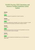 FACHE Practice TEST Questions and Answers Verified Solutions Latest Update 6