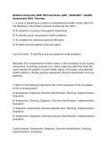 National University NUR 300 Final Exam  &lpar;pdf&rpar; &vert; 2026&sol;2027 &vert; Health Assessment Q&A &vert; Nursing
