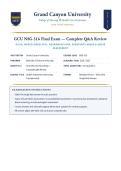 NSG 316 &sol; NSG316 Final Exam &lpar;LATEST EDITION&rpar; Health Assessment &vert; Complete Questions & Verified Answers &vert; 100&percnt; Correct &vert; Grade A &ndash; GCU
