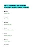CADUCEUS EXAM SCRIPT VERIFIED&NewLine;QUESTIONS WITH ACCURATE ANSWERS