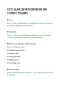 CCTC EXAM 2 REVIEW QUESTIONS AND&NewLine;CORRECT ANSWERS