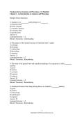 TEST BANK FOR Fundamentals of Anatomy and Physiology&comma; 11e &lpar;Martini&rpar;