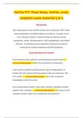 DaVita PCT Final Exam&comma; DaVita&comma; 2026&comma; complete exam material Q & A